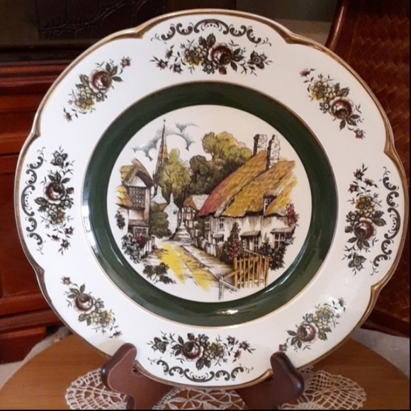 👉*VTG* ASCOT (VILLAGE) SERVICE PLATE (CHARGER) by WOOD & SONS ENGLAND - Picture 8 of 8